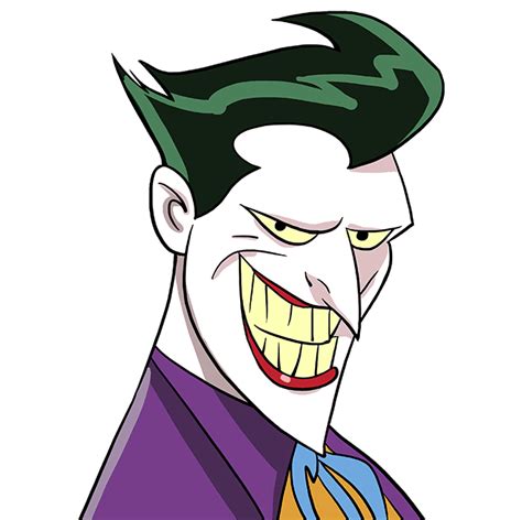 how to draw animated joker